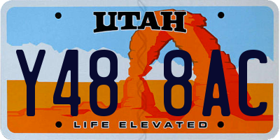 UT license plate Y488AC