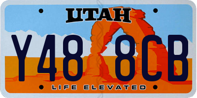 UT license plate Y488CB