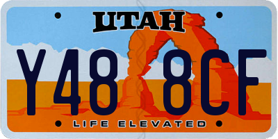 UT license plate Y488CF