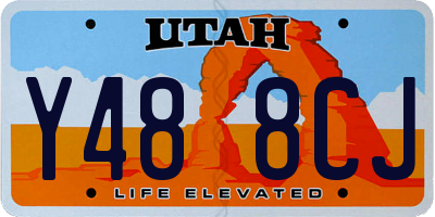 UT license plate Y488CJ
