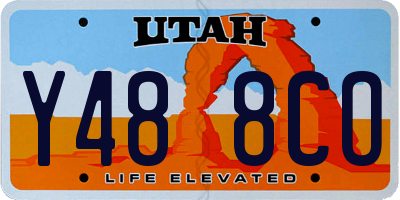 UT license plate Y488CO