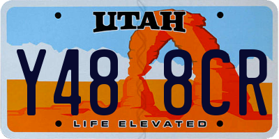 UT license plate Y488CR