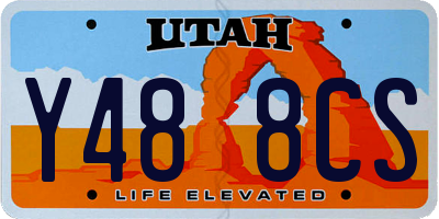 UT license plate Y488CS