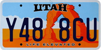 UT license plate Y488CU