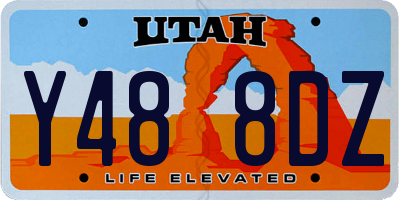UT license plate Y488DZ