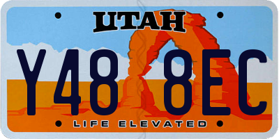 UT license plate Y488EC
