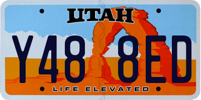 UT license plate Y488ED