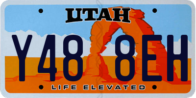 UT license plate Y488EH