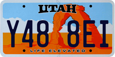 UT license plate Y488EI