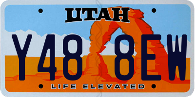 UT license plate Y488EW