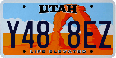 UT license plate Y488EZ