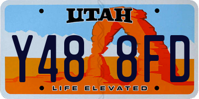 UT license plate Y488FD