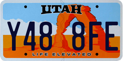 UT license plate Y488FE