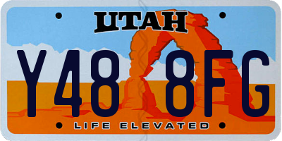 UT license plate Y488FG