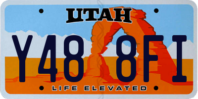 UT license plate Y488FI