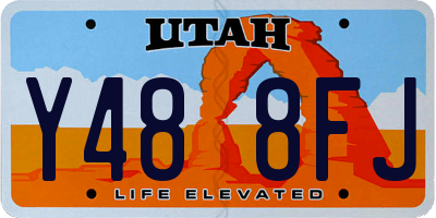 UT license plate Y488FJ