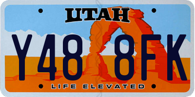 UT license plate Y488FK