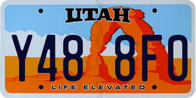 UT license plate Y488FO