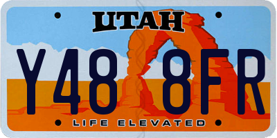 UT license plate Y488FR