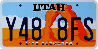 UT license plate Y488FS