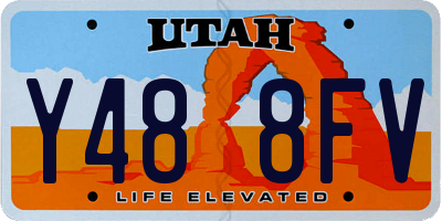 UT license plate Y488FV