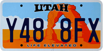 UT license plate Y488FX
