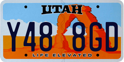 UT license plate Y488GD