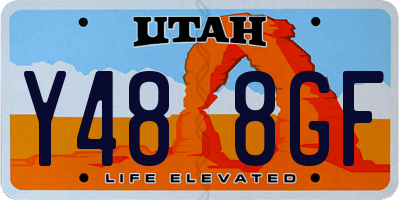 UT license plate Y488GF