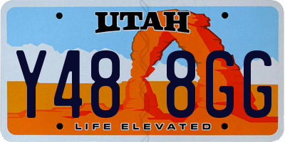 UT license plate Y488GG