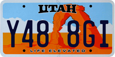 UT license plate Y488GI