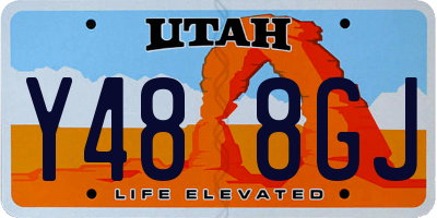 UT license plate Y488GJ