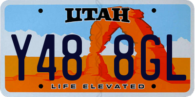 UT license plate Y488GL