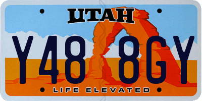 UT license plate Y488GY