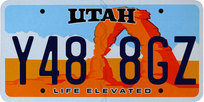 UT license plate Y488GZ