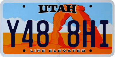 UT license plate Y488HI