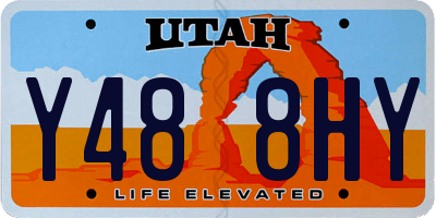 UT license plate Y488HY