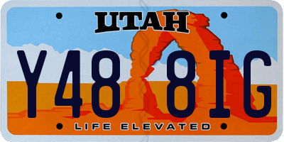 UT license plate Y488IG