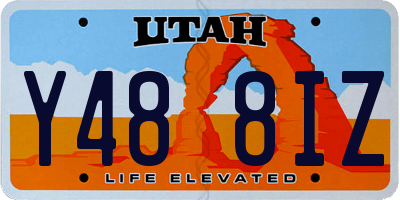 UT license plate Y488IZ