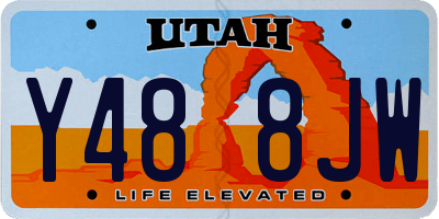 UT license plate Y488JW