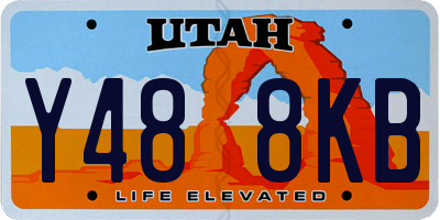 UT license plate Y488KB