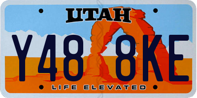 UT license plate Y488KE