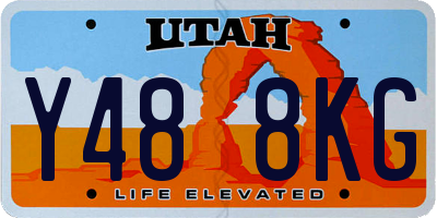 UT license plate Y488KG