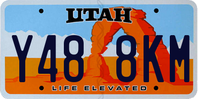 UT license plate Y488KM