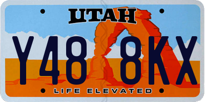 UT license plate Y488KX