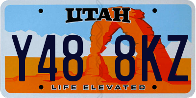 UT license plate Y488KZ