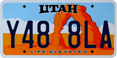 UT license plate Y488LA