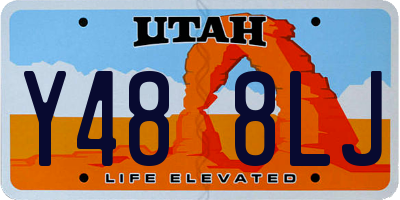 UT license plate Y488LJ