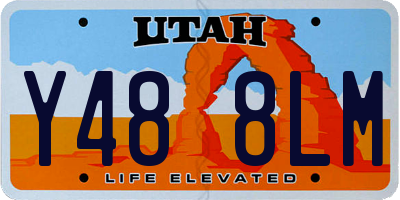 UT license plate Y488LM