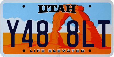UT license plate Y488LT
