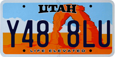UT license plate Y488LU